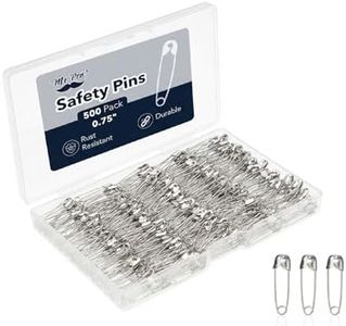 Mr. Pen- Small Safety Pins, 0.75 Inch, 500 Pack, Nickel Plated Steel, Silver, Rust Resistant Small Safety Pins Bulk for Clothes, Sewing, Arts & Craft