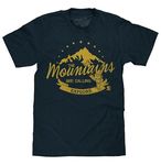 Tee Luv Men's Woodsy Owl Explore T-Shirt, Navy Heather, M