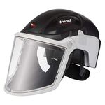 Trend Airshield Pro Max Full-Face Air Circulating Respirator Helmet with Head & Eye Impact Protection, AIR/PRO/M