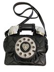 Betsey Johnson Women's Ruffle Play Phone Bag, Black, One Size