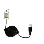 The retractable USB charging / transfer cable for the Golf Buddy World Platinum – offers two services in one: charging and data transfer