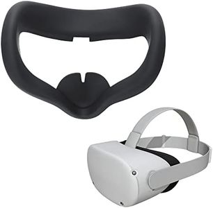 kwmobile Cover Facciale Silicone per Occhiali VR Compatibile con Meta Quest 2 Face Mask Face Mask VR Glasses - Custodia Protettiva VR - Nero