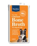 Karnlea Chicken Bone Broth for Dogs & Cats - Free Range | 100% Real & Natural Liquid Bone Broth for Pets | High in Collagen & Protein for Healthy Joints, Gut, Digestion, Skin & Sickness Recovery