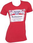 Budweiser Label Women's Tee Shirt, Multicoloured, Large