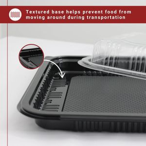 Plastic Sandwich Platter Trays, 10-Pack – Reusable Serving Plates