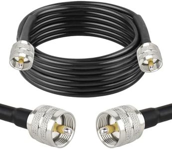 XRDS -RF RG58 Coax CB Cable 18FT, 50 Ohm with PL-259 UHF Male Connectors – Flexible & Durable Coaxial Cable for CB Radio, Ham Radio, Antenna, SWR Meter, SDR