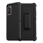 Defender Case Compatible with Samsung Galaxy S20 FE 5G Heavy Duty Shockproof Rugged Defender Samsung Galaxy S20 FE 5G Phone Case Black