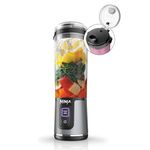 Ninja BC151BK Blast Portable Blender, Cordless, 18oz. Vessel, Personal Blender for Shakes & Smoothies, BPA Free, Leakproof Lid & Sip Spout, USB-C Rechargeable, Dishwasher Safe Parts, Black