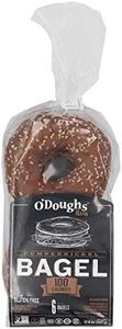 O'Doughs Thins - Pumpernickel Bagels 10.6 oz | Presliced | Good Source of Fibre, Cholesterol Free, Trans Fat Free. | Pack of 6 |