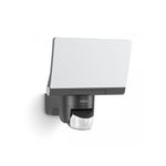 Steinel LED Spotlight XLED Home 2 S Graphite, Adjustable Floodlight, Exterior Light, 13.7 W, 180° Motion Sensor Spotlight for Garden, Patio Garage or Warehouse