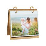 ZEEYUAN Desk Photo albums 6x4 Slip in for 60 Photos Flip Photo Frame for 6x4