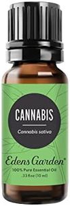 Edens Garden Cannabis Essential Oil- 100% Pure Premium Grade, Undiluted, Natural, Therapeutic, Aromatherapy, The Best for Diffuser, Skin, Candle, Humidifiers 10 ml (.33 fl oz)