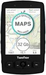 TwoNav Aventura 2 Plus, handheld GPS with 3.7-inch wide screen, buttons and joystick for mountaineering, mountaineering, trekking or hiking with maps included. Colour Turquoise Blue