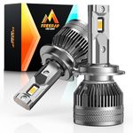 FREERAP H7 LED Headlight Bulb, 32000LM 600% Brighter LED Bulbs, 6500K Cool White Bulbs, IP68 Waterproof Plug and Play Halogen Replacement, High Low Beam 2024 Upgraded, Pack of 2 (H7)