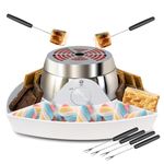 Smores Maker Tabletop Indoor Kit Smores Kit Flameless S'mores Maker Electric Marshmallow Roaster, Movie Night Supplies Housewarming Christmas Gifts, 120V