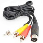 Commodore C16, C64, C128 TV Audio/Video RCA Cable by CoolNovelties