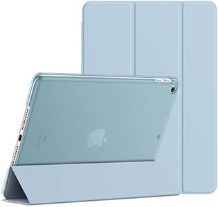 JETech Coque pour iPad (9,7 Pouces, Modèle 2018/2017, 6ème et 5ème Génération), Housse Étui avec Veille/Réveil Automatique (Bleu Clair)