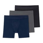 Terramar Men's SILKSKINS 3PK, Black/Grey/Navy, X-Large, Black/Grey/Navy, X-Large