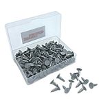 Galvanised 13mm Roofing Felt Clout Nails - The Perfect DIY & Professional Solution for Securing Shed Roofs with 200 Grams (Approx 185pcs) in a Handy Plastic Case!