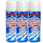 Rapide Electrical Contact Cleaner Cleaning Spray Removes Grease Oil & Dirt 200ml (3 x Spray Cans)