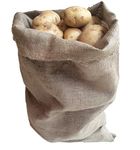 Nutley's Hessian Sack 50 x 80cm potatoes onions root veg storage 8.9oz grade bag - Pack quantity: 5