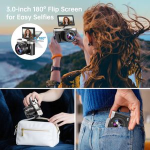4K WiFi Vlogging Camera – 64MP Video, High-Resolution Content Creator