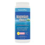 NaturesPlus Magnesium Powder Pink Lemonade Flavour - 400mg Highly Bioavailable Magnesium - Energy and Relaxation for Mind and Body - Vegan, Gluten Free, Sugar Free - 60 Servings