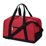 Small Gym Bag 14 inch Lightweight Carry On Mini Duffel Bag for Travel Sport-Red