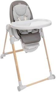 Chicco, Chaise Haute Évolutive Polly Armonia pour Enfants de 0 Mois à 40 kg, Chaise Haute Inclinable avec Hauteur et Repose-Pieds Réglables, 4 Roues, Compacte