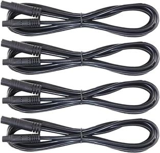 Leiboow 4 PCS Rock Light Extension Wire,4 Pin LED Extension Cable,Neon Accent Kits RGB LED Light Extension Cable for Trucks Motorcycle Car ATV Strip Rock Lights (4 PCS 78 Inch)