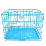 Jainsons Pet Products Heavy Duty Dog Crate Strong Metal Dog Cage Suitable for: Golden Retriever, Labrador, Boxer (Size 42 INCH, Blue) (42 INCH, Blue)