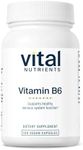 Vital Nutrients Vitamin B6 | Vegan Methylated B6 Vitamins for Nervous System, Muscle, Bone Health* | High-Potency Vitamin B6 for Menstrual Discomfort * | Gluten, Dairy, Soy Free | 100 Capsules