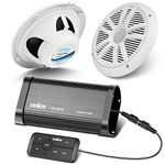 VELEX Marine Bluetooth Amplifier Speaker Package…