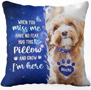 Pawfect House Personalized Pet Memorial Throw Pillow (Insert Included), Loss of Dog Sympathy Gift, Dog Memorial Gifts for Loss of Dog, Dog Pillows, Pet Memorial Gifts, Cat, Dog Pillow, Pet Loss Gifts