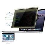 MULIKE Hanging type Privacy Screen Removable Anti Glare Protector Blue Light Filter Shield Compatible with Lenovo Hp Dell Acer Asus Thinkpad Envy Xps (15 inch)