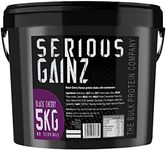 The Bulk Protein Company - Whey Protein Isolate Powder 5kg - Serious Gainz - Weight Gain, Mass Gainer - Black Cherry Flavour - 30g Protein Powders