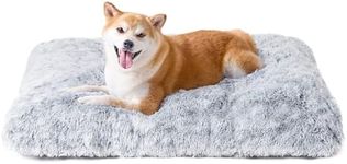 EHEYCIGA Fluffy Dog Crate Bed for L