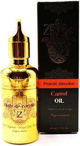 Huile de Carotte Pressé à Froid - Pour Bronzage - Hydrate et Rajeunit la Peau, 50ml - MACÉRÂT HUILEUX DE CAROTTE+Rouleaux de jade offert.