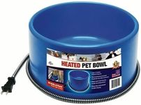 Farm Innovators P-60B 60-Watt Premium Heated Pet Dog & Cat Water Bowl Blue