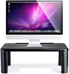 Halter Computer Desk Monitor Stand Riser with Height Adjustable Feet, Office Storage Organizer, Shelf for Desktop