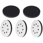 5-Inch 8 Holes Interface Pad Hook and Loop 5" Soft Density Sponge Cushion Buffer Backing Pad (Pack of 5)