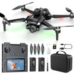 M66 Drone with 4.3″ Foldable HD Screen Controller, 1080P HD Camera Drone for Beginners with Obstacle Avoidance, Optical Flow,Brushless Motor, 40-Min Flight Time, Easy to Fly
