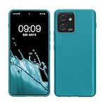 kwmobile Case Compatible with Motorola ThinkPhone Case - Soft Slim Protective TPU Silicone Cover - Teal Matte