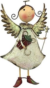 Design Toscano Clara Holiday Helper Metal Angel Statue