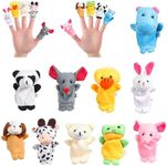 10pcs Soft Plush Animal Finger Pupp