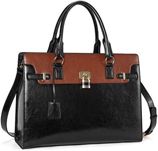 BOSTANTEN Briefcase for Women Laptop Bag for Women 15.6 Inch Computer Bag Leather Tote Designer Work Purse Stylish