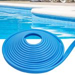 FBULWSEC 120'ft Roll Swimming Pool Liner Bead Lock for above-Ground & In-Ground Swimming Pool Beaded Liners,Blue