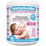 Tummy Buddies Probiotic Powder for Babies, Children and Mums - 7 Strain Pro Bio Culture Complex with Prebiotics (FOS) – Gut Friendly Bacteria for Infants and Kids 0-12 Years – 60g - 60 Days Supply