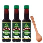 Sarson’s Gravy Browning Pack of 3 x 150ml, Wooden Spoon