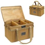 Lemubeane Tactical Camping Storage Bag - 38L Utility Tote Bag Organizer with Combination Lock and Shoulder Strap